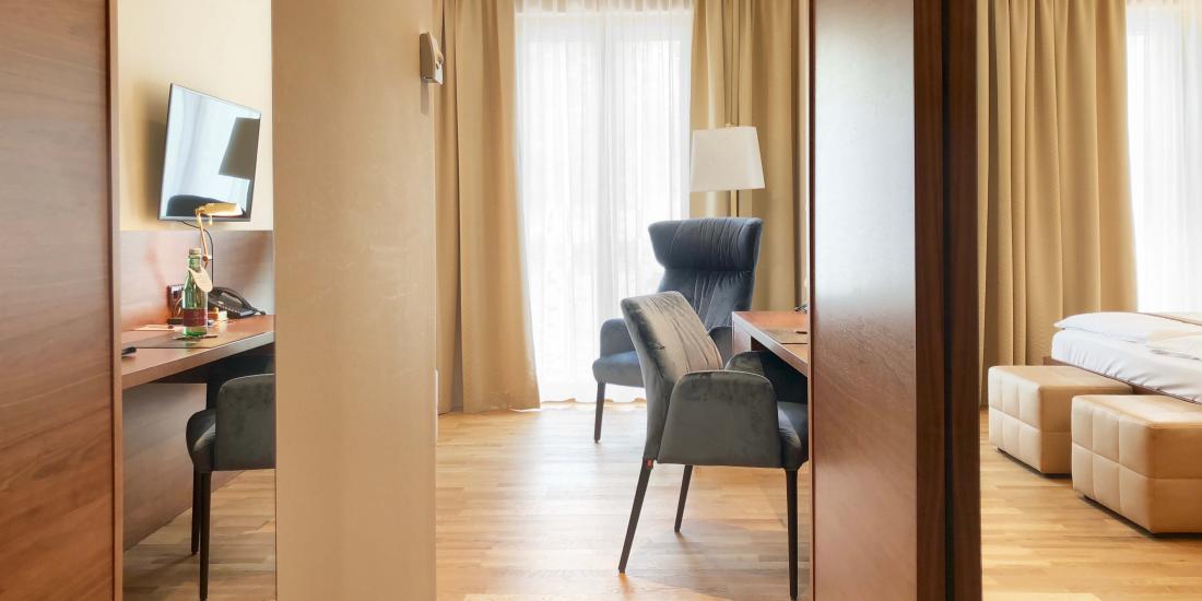 Sessel im Deluxe Terrase Zimmer