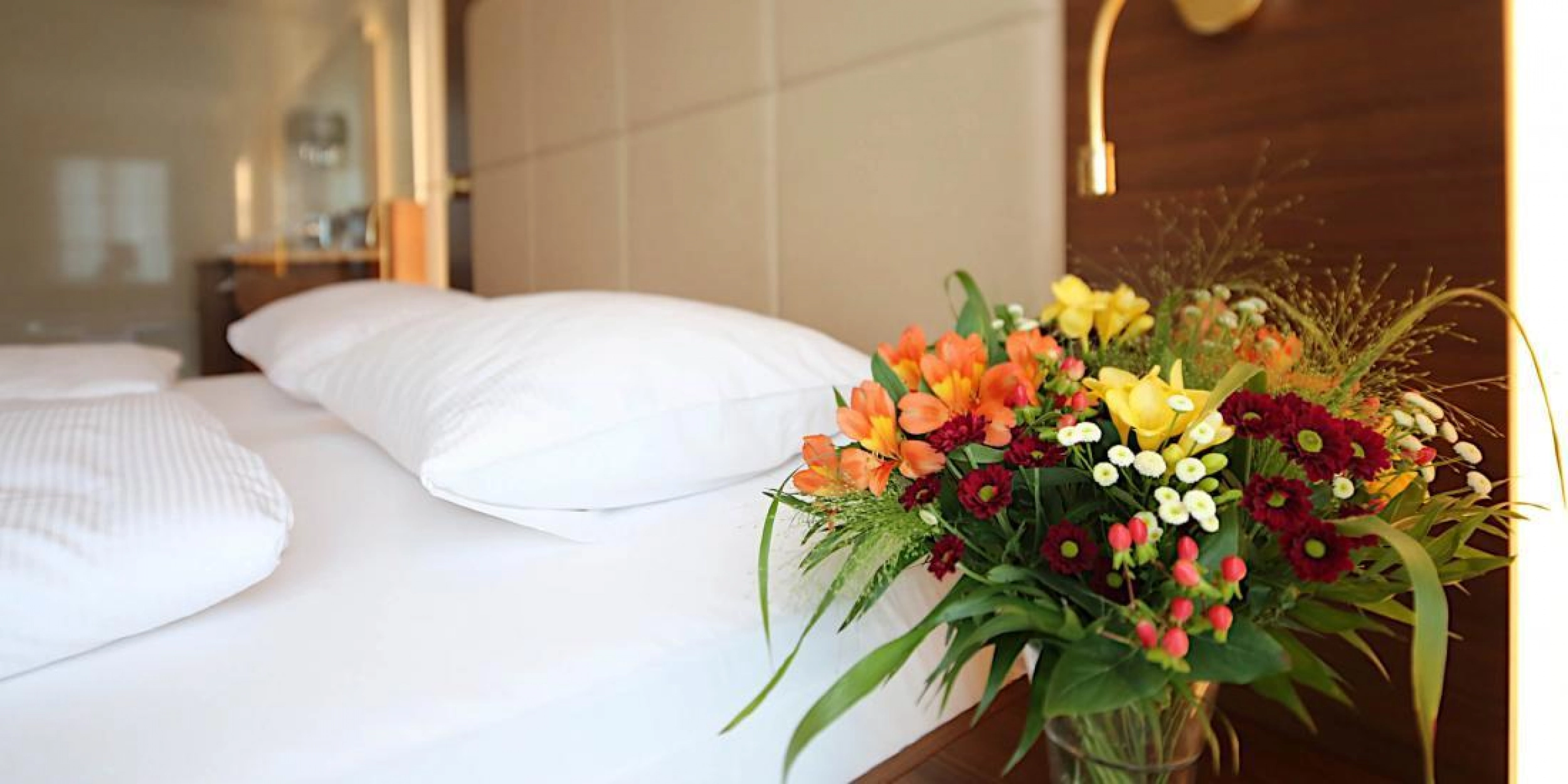 Blumen am bett